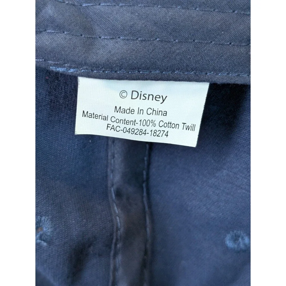 Disney Cruise Line Mickey Mouse Hat Cap Strap Back Adult One Size Blue Cotton